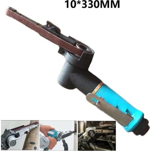 1 Pcs NT-2231 Air Belt Sander Sanding Belt 330*10mm W/ Adapter Pneumatic For Grinder Machine Polishing Tools Parts