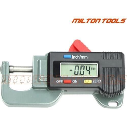 Portable Precise Digital Thickness Gauge Meter Metal Tester Micrometer 0 to 12.7mm Caliper Meter Width Measure Tools