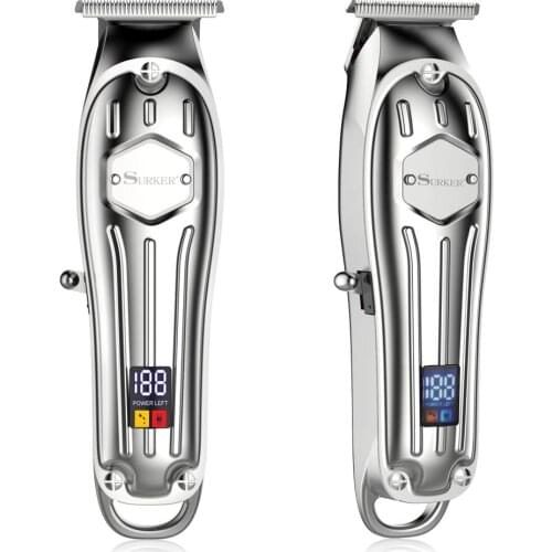 Professional LED display hair trimmer for men barber shop hair clipper corded cordless powerful electric hair cutting miachine