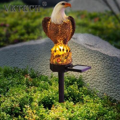LED Solar Eagle Ground Plug Light Outdoor Waterproof Courtyard Garden Park Villa Landscape Lawn Art Decorative Lighting Lamp