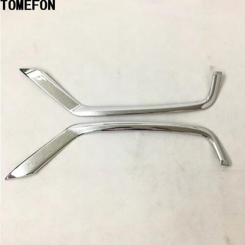 TOMEFON 2Pcs For Mazda CX-5 CX5 2017 2018 ABS Rear Tail Fog Light Lamp Eyelind Cover Exterior Accessories Styling Decoration