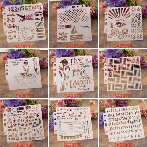 Stencils Template Painting Scrapbooking Embossing Stamping Album Crafts E56C