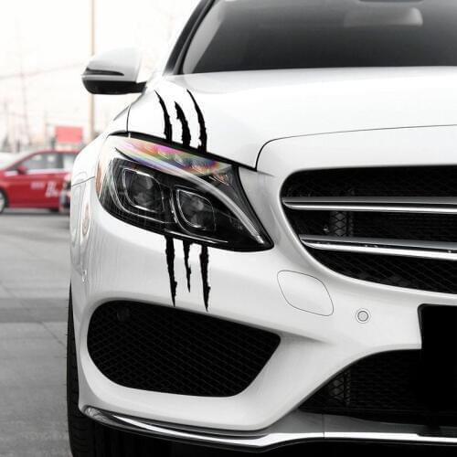 Universal Auto Headlight Claw Stripe car Sticker for Fiat 500 Opel Insignia Vectra c Suzuki Swift Sx4 Hyundai Ix35 Creta Nissan