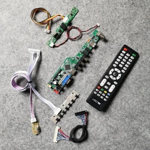 VGA+AV universal display drive board kit 30-Pin LCD screen 1920*1080 For LM230WF7/LM230WF8/LM230WF9/LM230WFA LVDS WLDE 60Hz