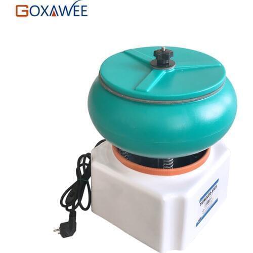 GOXAWEE 12" Vibratory Tumbler Polishing Machine Jewelry Finishing Grinding Tools Machines Gemstone Pearl Polishing Machine