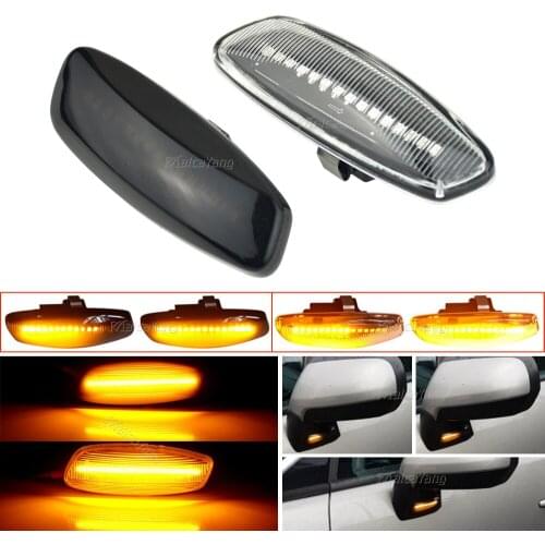 1 Pair For Citroen C3 C4 C5 DS3 DS4 For Peugeot 207 308 3008 5008 RCZ Dynamic LED Side Marker Lights Turn Signal Light Blinker