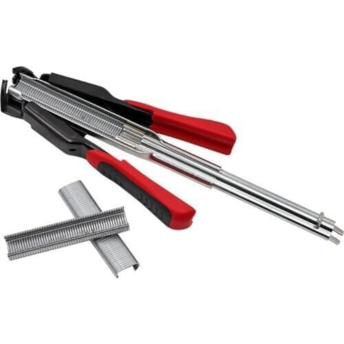 100pcs C-type Clip Rings Binding Pliers Hog Cage Rings Installation Hand Tool for Animal Fence Cage Kits Banding and Fixing