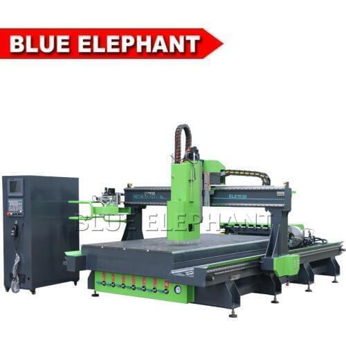 1530 atc cnc 4 axis drilling machine High Efficiency cnc woodworking machine 3d router with linear and carousel tool changer