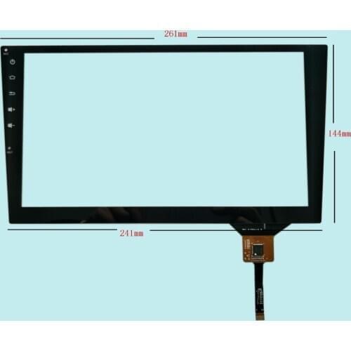 261*144 10.2 inch android universal DVD navigation capacitive touch screen 6 pin or 12 pin