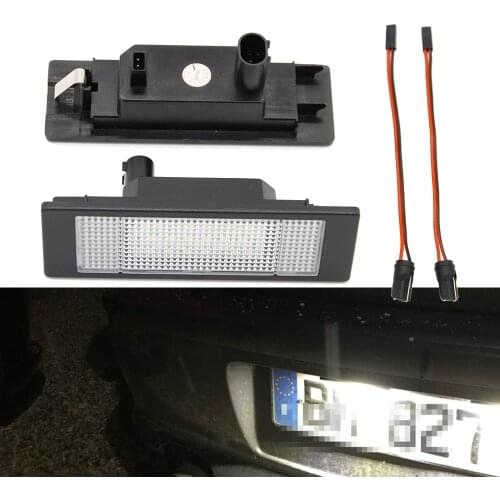 2x LED License Number Plate Light For Mini R55 R55N R60 R61 Canbus Car Auto Led Tail Lamp