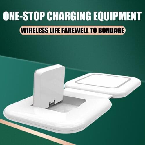 3 in1 Magnetic wireless charger fast charging station watch chargers stand