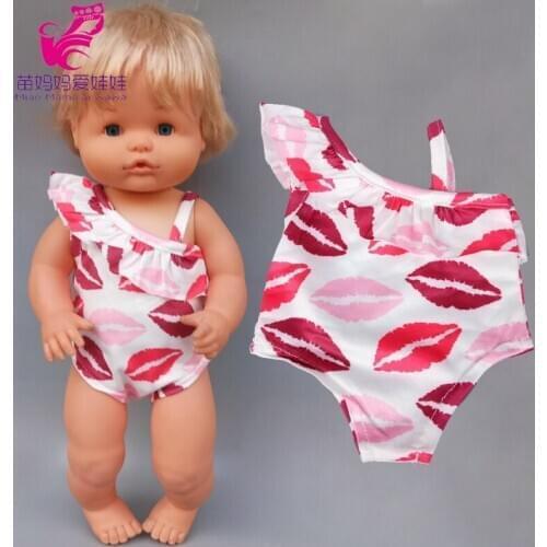 38cm baby doll bikini for 40cm Nenuco Ropa y su Hermanita 16 inch doll clothes accessories