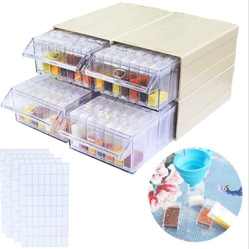 Diamond Embroidery Box DIY Drawer storage box Cross Stitch Tools Accessory boxes Case Useful Storage Boxes