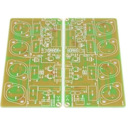 Free shipping A pair of HOOD-JLH2003 gold sealed tube power amplifier PCB