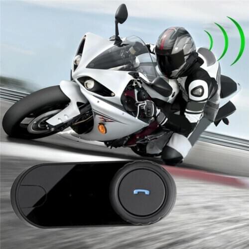 Interphone Headset Bluetooth 3 People Switch Intercom Headphone Head-mounted Earphone with FM Radio Motorcycle Accessories