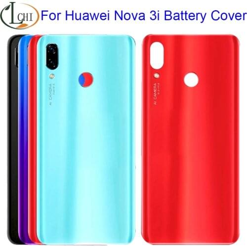 For Huawei Nova 3i battery cover with camera lens Back Case For huawei nova3i Replaced nova 3i Housing Glass Battery cover Door