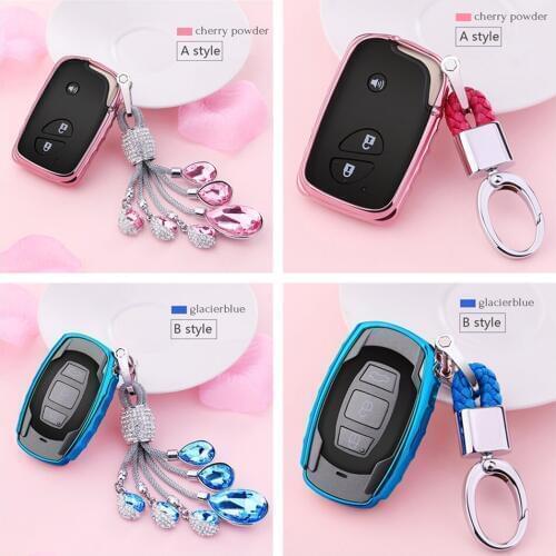 For BYD F3 F3R F0 S6 G6 Tang Song Yuan Qin L3 G3 F6 S7 Auto Key Case Buckle Crystal Pendant Key Shell Protective Car Styling