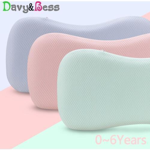 Memory Foam Baby Head Shaping Pillow for Newborn Baby Cushion Flat Head Subject Infant Anti flat Baby Pillow kid Neck protection