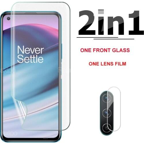 2in1 Screen Soft Water Gel Camera Lens Protection Film For OnePlus Nord CE Cover Hydrogel Front Protective For OnePlus Nord CE