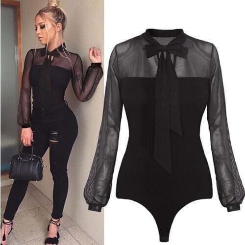 Hengsong Women's Transparent Bodysuits