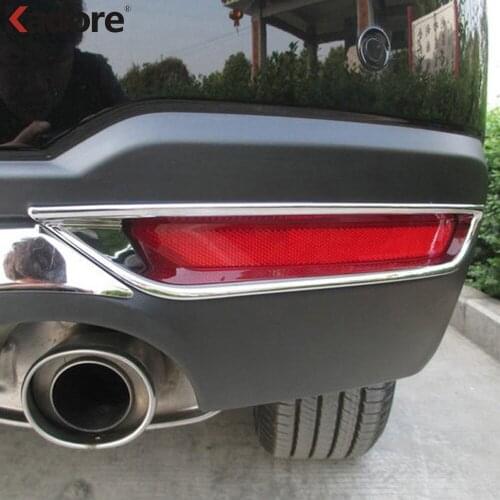 Rear Fog Light Lamp Cover Trim For Subaru Forester 2013 2014 2015 2016 ABS Chrome Taillight Frame Trims Sticker Accessories 2pcs