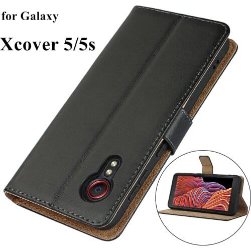 Pu Leather Phone Case For Samsung Galaxy Xcover 5 Retro Protective Holster Flip Cover Case for Samsung Galaxy Xcover 5s GG