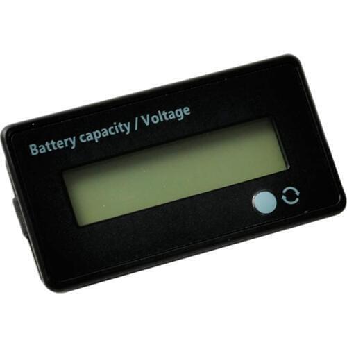 12V 24V 36V 48V Battery Meter, Battery Capacity Voltage Indicator, Lead-Acid & Lithium Ion Battery Charge Discharge Monitor, for