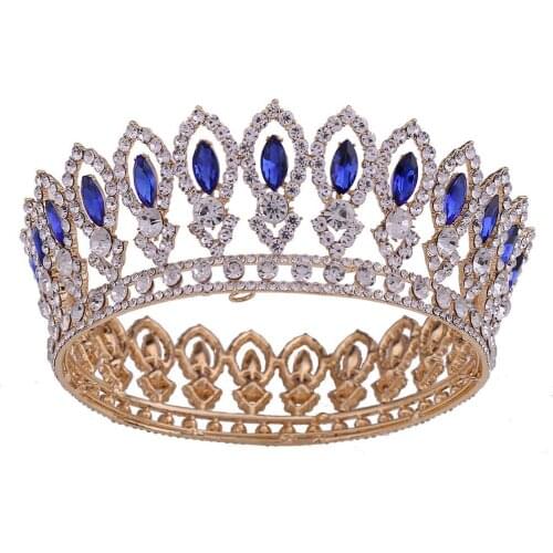High-end Beauty Pageant Crown Bridal Crown Wedding Photography Party Jewelry Rhinestone Headwear