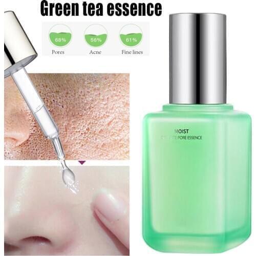 Green Tea Pore Corset Serum Pore Tightening Essence Deep Cleansing Hyaluronic Acid Collagen Serum Anti-Aging Wrinkle Cream