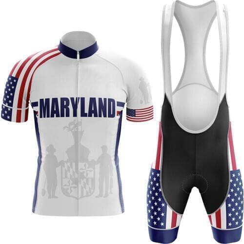 Maryland 100% Polyester Pro Cycling Jersey Set MTB Bicycle Clothes Sportswear Bike Clothing Maillot Ropa Ciclismo Cycling Set