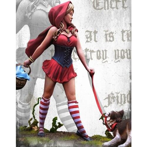 90mm Scale Unpainted Resin Figure Little Red