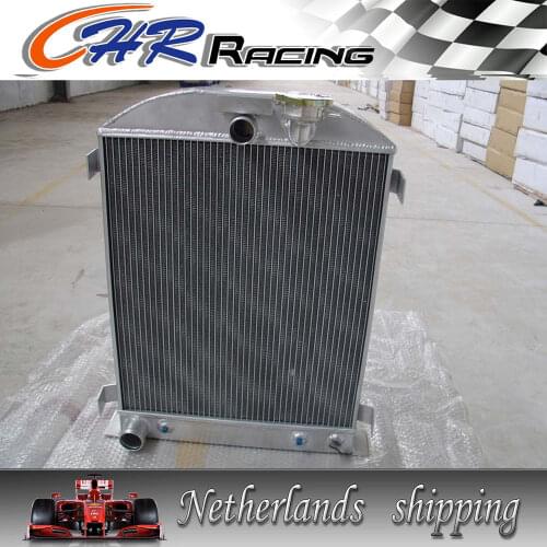 FOR new 3core 1932 32 FORD HIBOY HI-BOY CHOPPED FORD ENGINE Aluminum Radiator