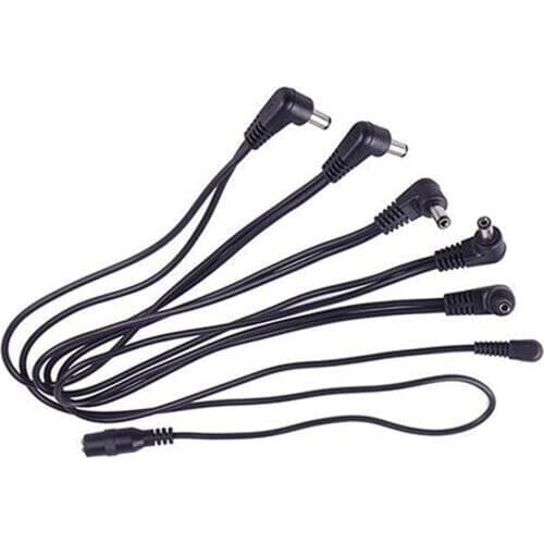 100% New 9V DC 1A 6 Way Guitar Effect Pedal Daisy Chain Power Supply Cable High Quality Guitar Part Accessories New