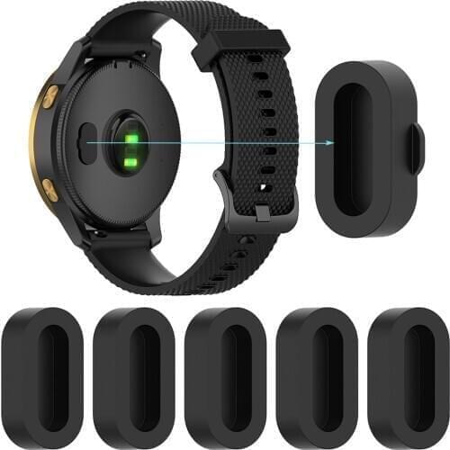 Silicone Dustproof Plug Cover Charger Case For Garmin Fenix 6 6S 6X 5 5X 5S /forerunner 945/935/245/245M/45/45S / Instinct /Venu