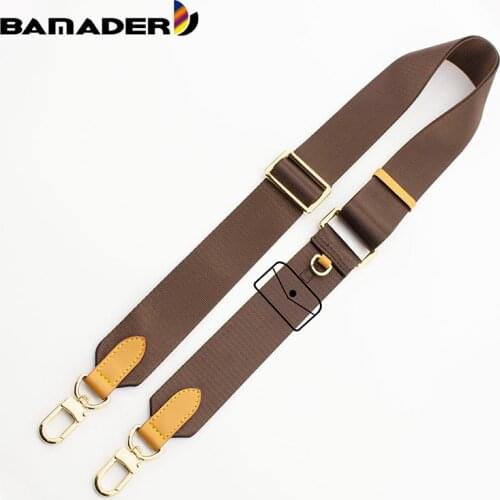 Bamader Canvas Bag strap Thicken Leather Adjustable Messenger Strap Replacement Bag Nylon Shoulder Strap Wide Webbing Accessorie