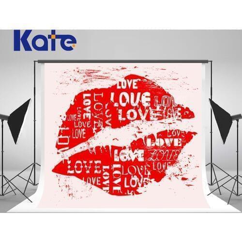 VinylBDS 10x10ft ValentineS Day Photography Backdrop Red Lip BackginylBDSrounds For Photo Studio Microfiber Fantasy Backgrounds