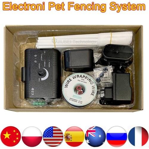 Dog Training Collar Training Stakes Dog Electric Fence Safe System Waterproof receiver Safe System loud warning flash free ship