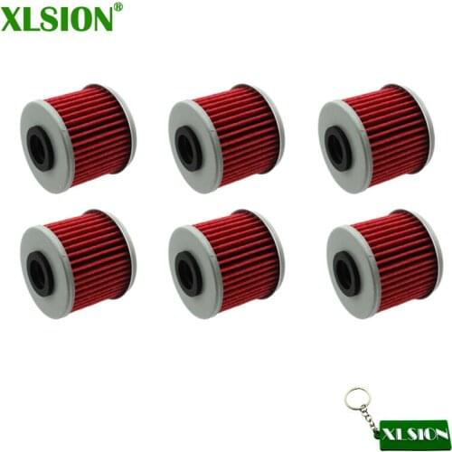 XLSION 6x Oil Filter For Honda NC750 S DCT X DCT Transmission Filter 2014 2015 2016 NC700 S (DCT) CRF1000 For 15412-MGS-D21