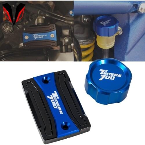 For YAMAHA TENERE 700 2019 2020 Tenere700 XTZ 700 2021 Motorcycle CNC Rear & Front Brake Fluid Reservoir Cap Oil Cylinder cover