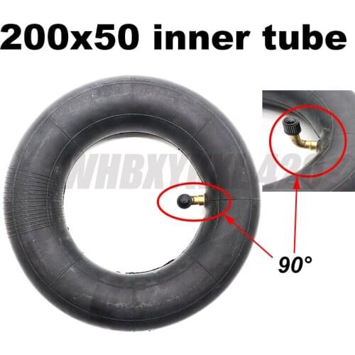 200 * 50 motorcycle 8 inch tire with 90 degree electric scooter 200x50 Inner Tube for electric motorcycle scooter