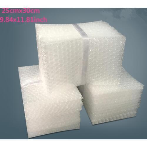 25*30cm(9.84*11.81'') 50Pcs 10mm Cushioning Bubble Bags Bubble Protective Wrap Bolsa Burbuja Packaging Foam Packing film