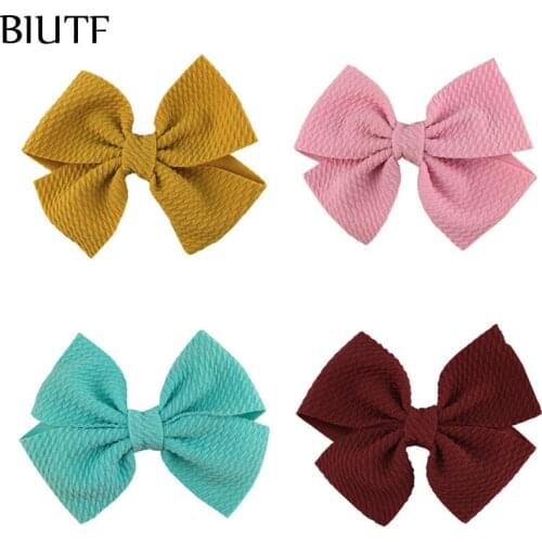 500pcs/lot DIY Boutique Wholesale 4'' Seersucker Waffle Hair Bow DIY Mommy & Kids Lovely Party Headdress Express Shipping HDJ160