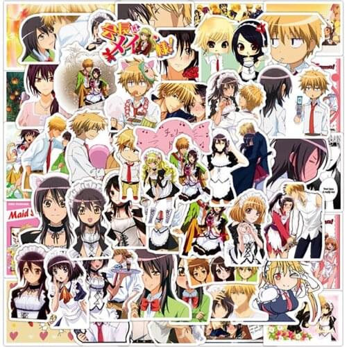 50p Anime Stationery For The Head Maid Waterproof Kawaii Notebook Scrapbooking Scooter Water Cup Aesthetic Stickers