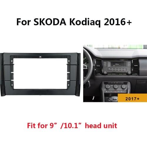 Car Radio Head Unit Frame Kit For SKODA Kodiaq 2016+ Auto Stereo Dash Panel Fascia Mount Trim Center Console Holder
