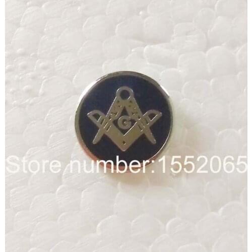 Free shipping 1pcs Masonic Freemasonary Square and Compass Round Lapel Pin Badge