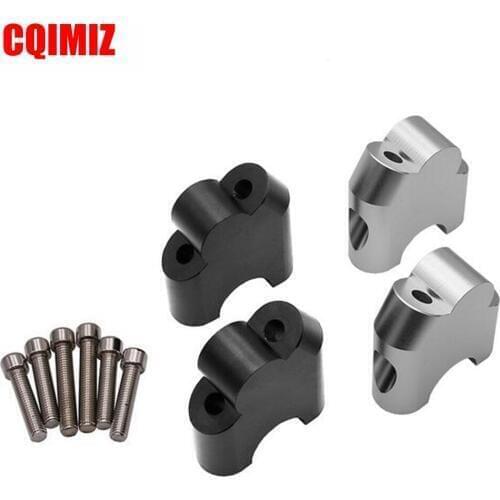 28mm (1 1/8") Motorcycle Handlebar Riser Higher Extend Clamp Bracket Kit For BMW F800R 2015 2016 2017