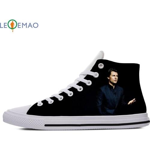 Custom Spring Autumn Canvas Sneakers Tom Cruise High Quality Handiness Flats Mens Casual Shoes Comfortable Big White Zapatillas