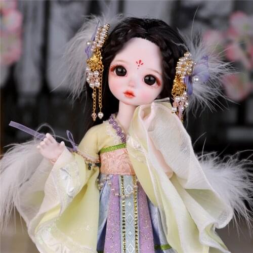 DBS DREAM FAIRY Chinese style Doll 1/6 BJD Name Kite mechanical joint Body With makeup hair eyes clothes shoes girls 30cm SD