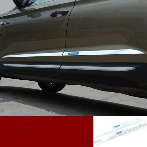 Lsrtw2017 for Skoda Kodiaq Car Door Edge Body Strip Trims Decorative Interior Accessories Chrome 2016 2017 2018 2019 2020