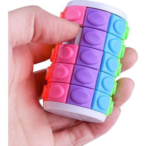 2020 New Colorful Magic Tower Puzzle Rotate Slide Puzzle Toy for Kid Adult